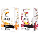 CELSIUS On-the-Go Powder Stick, Combo Pack of Orange and Cranberry Lemon, 14 Pieces Assortment