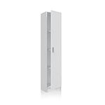 Multi Narrow White Universal Utility Storage Cupboard 1P By furniturefactor