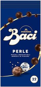 BACI PERUGINA Perle Cioccolatini Fondenti ripieni alle Nocciole, Sacchetto 154g