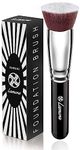 Foundation Brush Kabuki Flat Top - Perfect For Blending Liquid Make Up, Cream or Flawless Powder Cosmetics - Buffing, Stippling, Concealer - Premium Quality Synthetic Dense Bristles