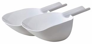 All Time 2 in 1Ice Scoop Set, Multi Purpose Plastic Kitchen Scoops Canisters, Ice Scooper for Freezer, Rice, Canisters, Flour, Dry Foods, Candy, Pop Corn, Coffee Beans and Pet Food