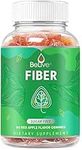 BeLive Fiber Gummies - Prebiotic Fiber Supplement with Chicory Root & Inulin for Digestive Support & Overall Gut Health I Vegan, Sugar Free Gummies for Adults & Children | 60 Ct - Apple Flavor