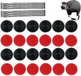 SUNMENCO 24pcs Helmet 3M Adhesive Stickers & Insurance Tether Straps Action Camera Accessories Kits for Hero 6 5 4 / xiao mi yi/AKASO/Sony Sports dvr