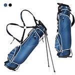 Costway Blue Golf Stand Bag Club w/