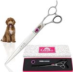 Kenchii Love Dog Grooming Scissors, 9 Inch Straight Shears, Dog Scissors for Grooming, Professional Pet Grooming Scissors, Heavy Duty, Durable and Sharp