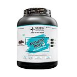 STAR X NUTRITION Power Pro Size Gain Protein (Double Chocolate, 45 Servings) - 30g Protein, 5.4g BCAA, 1.5g Creatine (4.4lbs, 2kg)