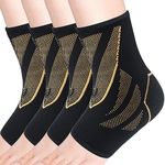 2 Pairs Ankle Compression Sleeve,Ankle Support Brace for Women & Men,plantar fasciitis compression socks for women,foot support brace for pain