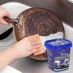 Eoex Cream Boom Wash Stainless Steel Cookware Cleaner – Tough Stain, Rust & Scale Remover | Utensil Cleaner for Burnt Marks | Magic Cleaning & Polishing Paste for Pots, Pans & Oven (500g)