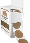 ChromaLabel Kraft Dot Labels | 1,000/Dispenser Box