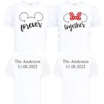 Laval Premium Matching Shirts for Couple Husband Wife Love T-Shirt Set for Valentine Outfits.