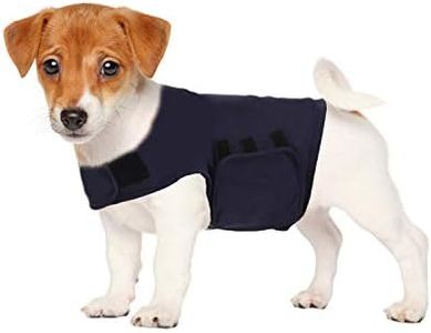 KELIVOL Anxiety Coat for Dog, Anxiety Relief Jacket, Calming Light Weight Wrap Vest, Used to Keep Comfort for Dogs afraid of Fireworks/Thunder Storm (XS,Navy Blue)