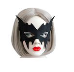 SOUTHSKY Batgirl Mask for Halloween, Party & Cosplay, Unisex Felt Cloth Half Face Mask