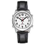 Hearkent Atomic American English Talking Watch Speaks Clear and Loud Time, Date and Alarm time Stretch Band is Best Gift for Senior,Visually impaired, or Blind People, color_name, Modern