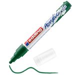 edding 5100 acrylic marker medium - green - 1 waterproof acrylic paint marker - round nib 2-3mm - acrylic paint pen for drawing on canvas, art paper and wood - acrylic markers for pebbles