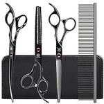 Dog Grooming Scissors Kit with Safe