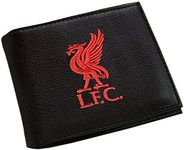 Liverpool FC Embroidered Wallet, Black, 11cm x 9cm