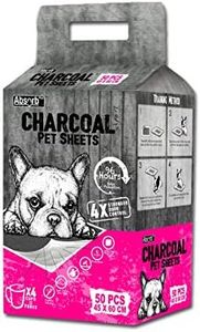 Absorb Plus Charcoal Pet Sheets 50 Sheets, Medium