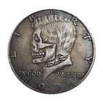 Kocreat COPY 1974 U.S Hobo Coin - Skull Silver plated REPLICA Morgan Dollar Coin-Art Souvenir Coin Challenge Coin Lucky Coin