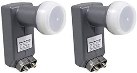 DMS International DSS922 DSS Dual LNBF for Anik F3 118.7 & 119 Satellite Dish (2 Pack)