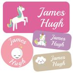 Camiraft 162Pcs Personalized Name Labels Kit for Kids,Custom Waterproof PVC Stickers Tags for Clothing,Water Bottle,Lunch Box,Book,School Supplies