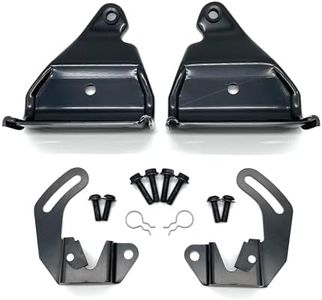 Generic Region Offroad Rear Seat Mounting Brackets and Bolts Compatible with Jeep Wrangler TJ 1997-2002, Black