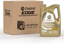 Castrol EDGE Extended Performance 5W-30 Advanced Full Synthetic Motor Oil, 5 Quarts, Pack of 3