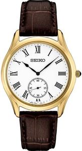 SEIKO Mens Essential SGP White DIAL, White, Classic
