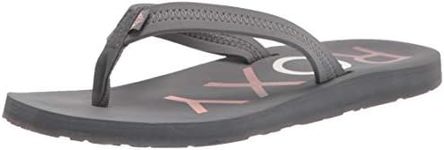 Roxy Women's Vista Flip-Flop Sandal, Grey 211 Exc, 6