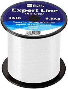 BZS Expert Carp Coarse Fishing Line Nylon Monofilament - Strong Tension High Load String Spool 60lb - Clear