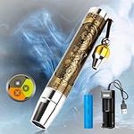 Three in One Rechargeable LEDs Expert Jade Appraisal Flashlight, Jewelry Appraisal Gemstones Diamond, White and Yellow Light and 365NM Ultraviolet Lamp.