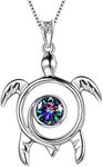 Aurora Tears Turtle Necklace 925 St