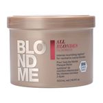 Schwarzkopf BLONDME All Blondes Rich Mask, Keratin Hair Mask for Dry Damaged Hair, Marula Oil for Smooth Hair, 500 ml