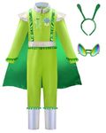 ReliBeauty Alien costume for Kids Boys and Girls Costume Halloween Toddler,6-7/130