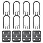 SPARKWHIZ Trailer U Bolt Kit 7 inch for 5,200-7,000 lb Trailer Axle, 3" Round Axle, 1/2” Diameter, 2 Pack