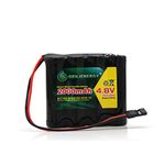 QBLPOWER 4.8v 2000mAh NiMH RC Receiver RX Battery with Hitec Connector for RC Cars and Airplanes