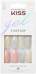 KISS Glam Fantasy Collection, Party's Over, Special FX Gel Nails, Includes 28 False Nails, Nail Glue, Nail File, and Manicure Stick