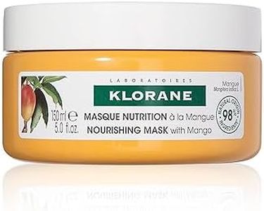 Klorane Nourishing 2-in-1 Mask with Mango, Deep Conditioning and Overnight Treatment for Dry Hair, Paraben, Silicone and Sulfate Free, Biodegradable, Vegan, 5 fl.oz.
