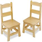 Melissa & Doug 18789 Wooden Chair Pair Natural, Kids