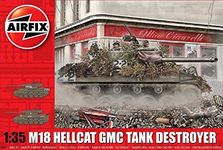 Airfix Model Set - A1371 M-18 Hellcat Model Building Kit - Plastic Model Tank Kits for Adults & Children 8+, Set Includes Sprues & Decals - 1:35 Scale Model