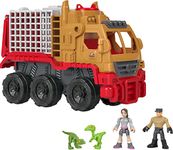 Fisher-Price Imaginext Jurassic World Camp Cretaceous Dinosaur Hauler & Yaz figure and vehicle set for preschool kids ages 3 to 8