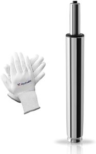 Rythalix Office Chair Cylinder Replacement - Heavy Duty 1000lbs Class 4 Hydraulic Lift, Universal Pneumatic Piston Fit for Sinking Desk/Gaming Chairs (Polished Steel, 8‘’ Height Range)