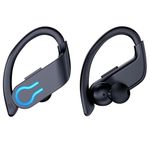 Wireless Earbuds Bluetooth Headphones 5.3 - Wireless Earphones HiFi Stereo Sound with ENC Mic, Sport Ear Buds with EarHooks for Running, 120H Dual LED Display Charging Case, IP7