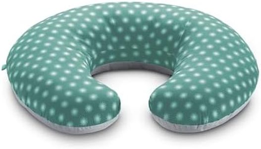KOALA BABYCARE Cojin Lactancia Multifuncion Cómodo y se Adapta a Todas Las Tallas- Cojín Lactancia Bebe 0-12 Meses - Cojin de Lactancia con 5 Usos Diferentes (Estrellas Verdes y Blancas)