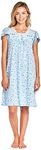 Casual Nights Women's Cap Sleeve Floral Nightgown - Blue - X-Large