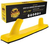 Dura-Gold Pro Series Super Flex Longboard Hand Sanding File Block with Both Hook & Loop Backing and PSA Backing Conversion Adapter Pad - For Continuous Rolls or Sandpaper Sander Sheets, Sand Auto Wood