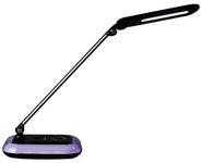 OttLite Glow Led Desk Lamp With Color Changing Base & Usb Port, Wellness Series (Black)