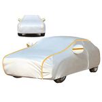 Full Car Cover for Hyundai Amica/Atoz Hatchback 2003-2010, Car Cover Waterproof All Weather, Full Exterior Cover Outdoor Snow Sun Uv Protection with Zipper for Automobiles