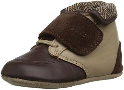Robeez Harrison Mini Shoe (Infant), Brown, 6-9 Months M US Infant