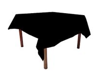 Weavric Square Tablecloth, 72 X 72 Inches 183 X 183 cm, Washable Reusable Black Tablecloth for Buffet Table, Kitchen, Dinner, Wedding, Party