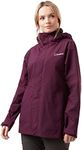 Berghaus Women's Maitland GORE-TEX IA Waterproof Jacket with 2 Zipped Hand Pockets, Women's Rain Coat, Outdoors, Trekking, Hiking and Walking Clothing (UK, Numeric, 16, Regular, Regular, Purple)
